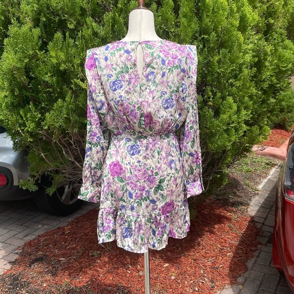 Zara Floral Long Sleeve Dress - Picture 6 of 13